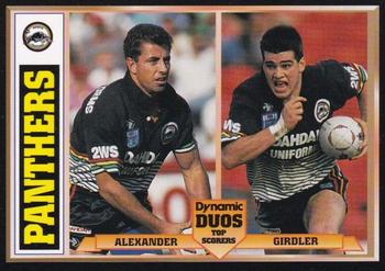 1994 Dynamic Rugby League Series 1 - Dynamic Duos #DD4 Greg Alexander / Ryan Girdler Front
